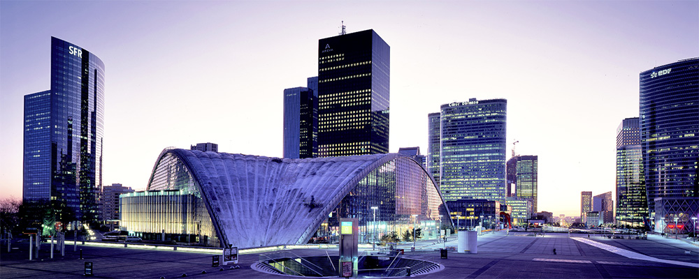 la défense CNIT couché du soleil - nettoyage de bureaux